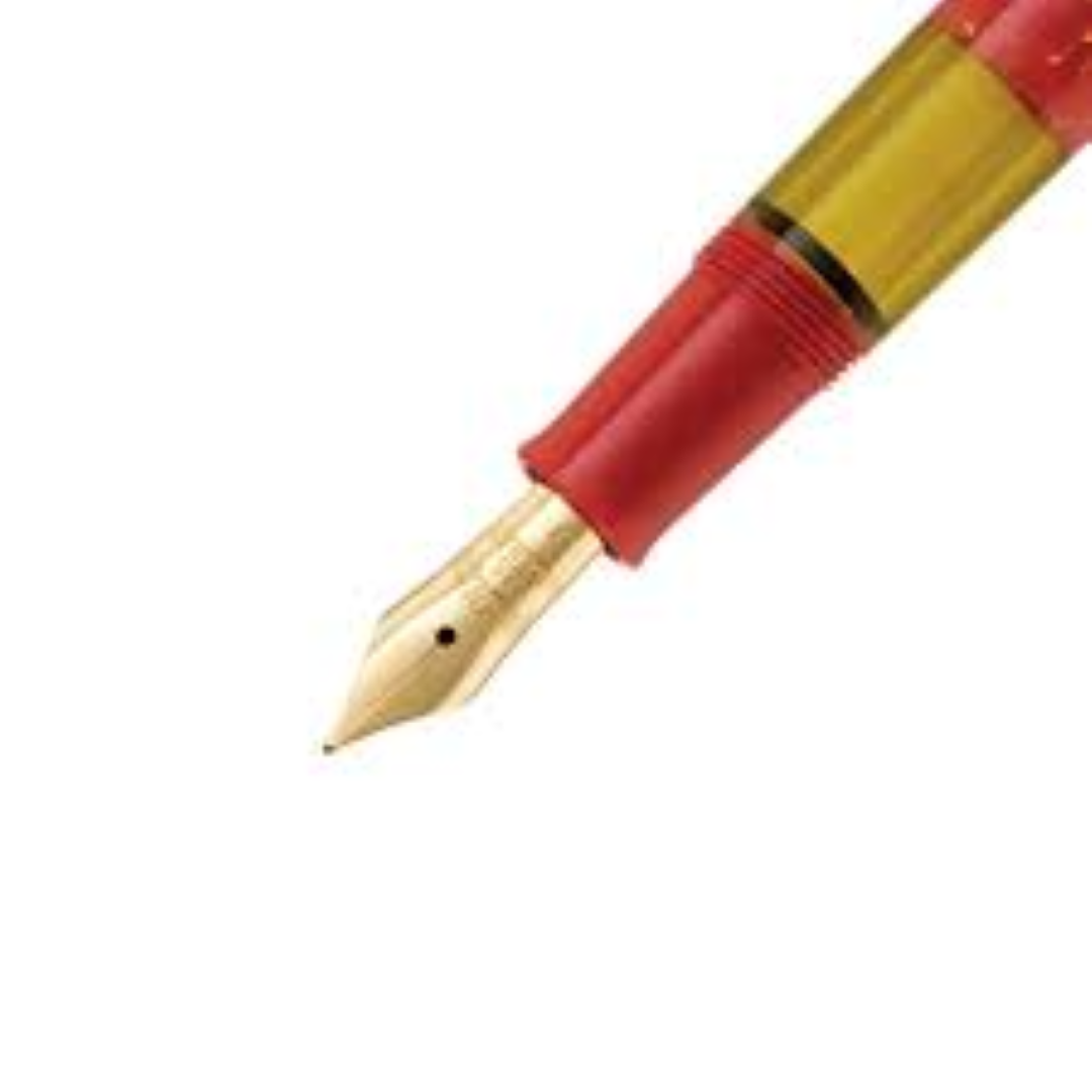PELIKAN FOUNTAIN PEN M RED/YELLOW